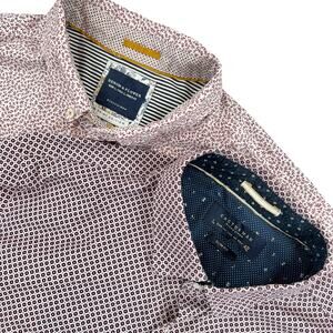 Ricky Singh Long Sleeve Button Front Shirts Mens L Denim Flower Cactus Man Qty 2